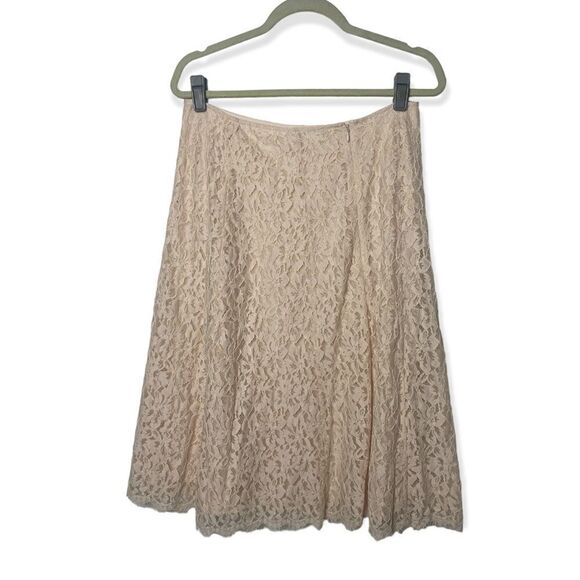 Lewit Lace Pattern knee length skirt SZ 10 - Picture 5 of 7